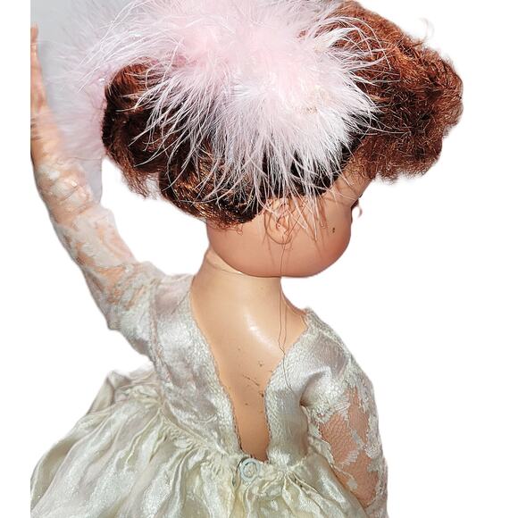 16" 50's Vintage Beautifu Blue Eyed Ginger Valentine Capezio Ballerina Doll Aida - Picture 6 of 16